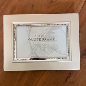 4x6 Quote Frame Silver
